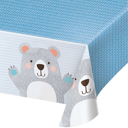 Bear Party Plastic Tablecloth, 102x54, 6PK